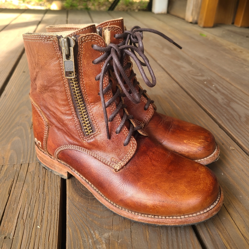 Leather Combat "Bonnie 2 Tactic" Boots by Bed Stu. Hand-made in Mexico
